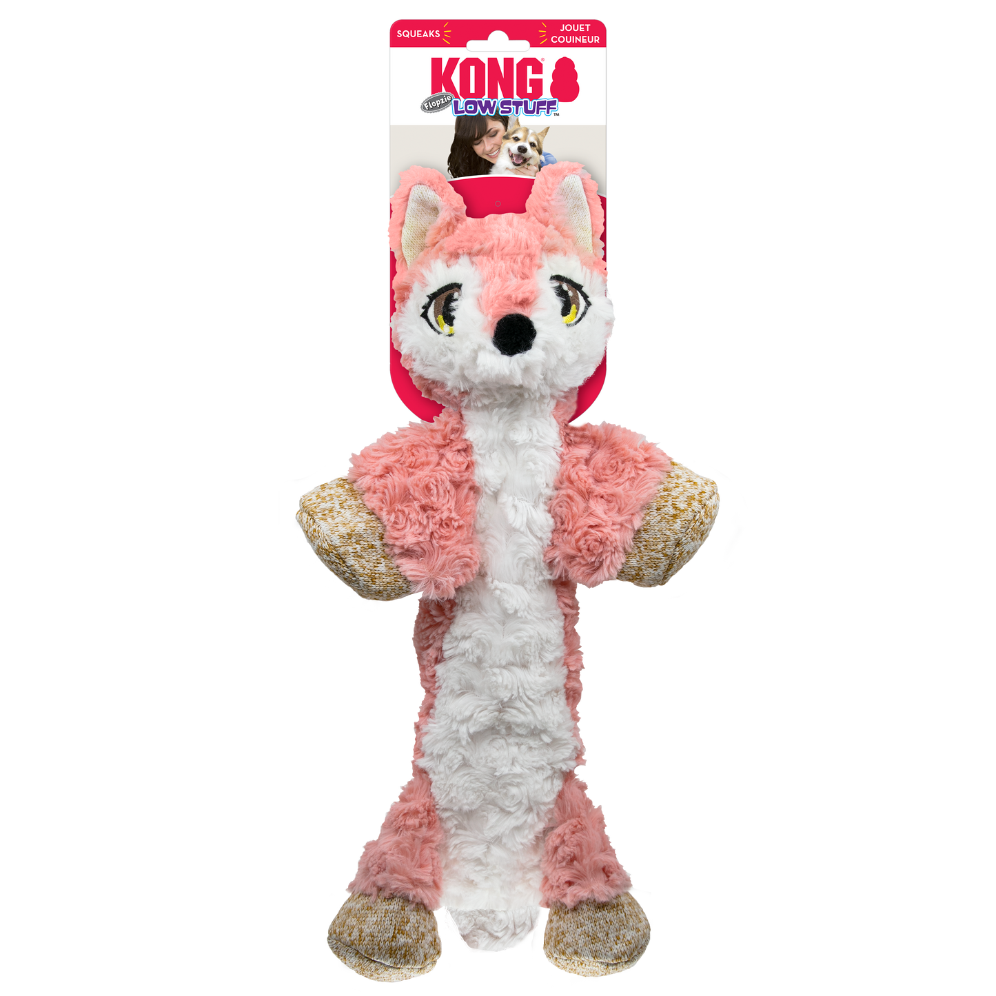 KONG Low Stuff Flopzie Fox