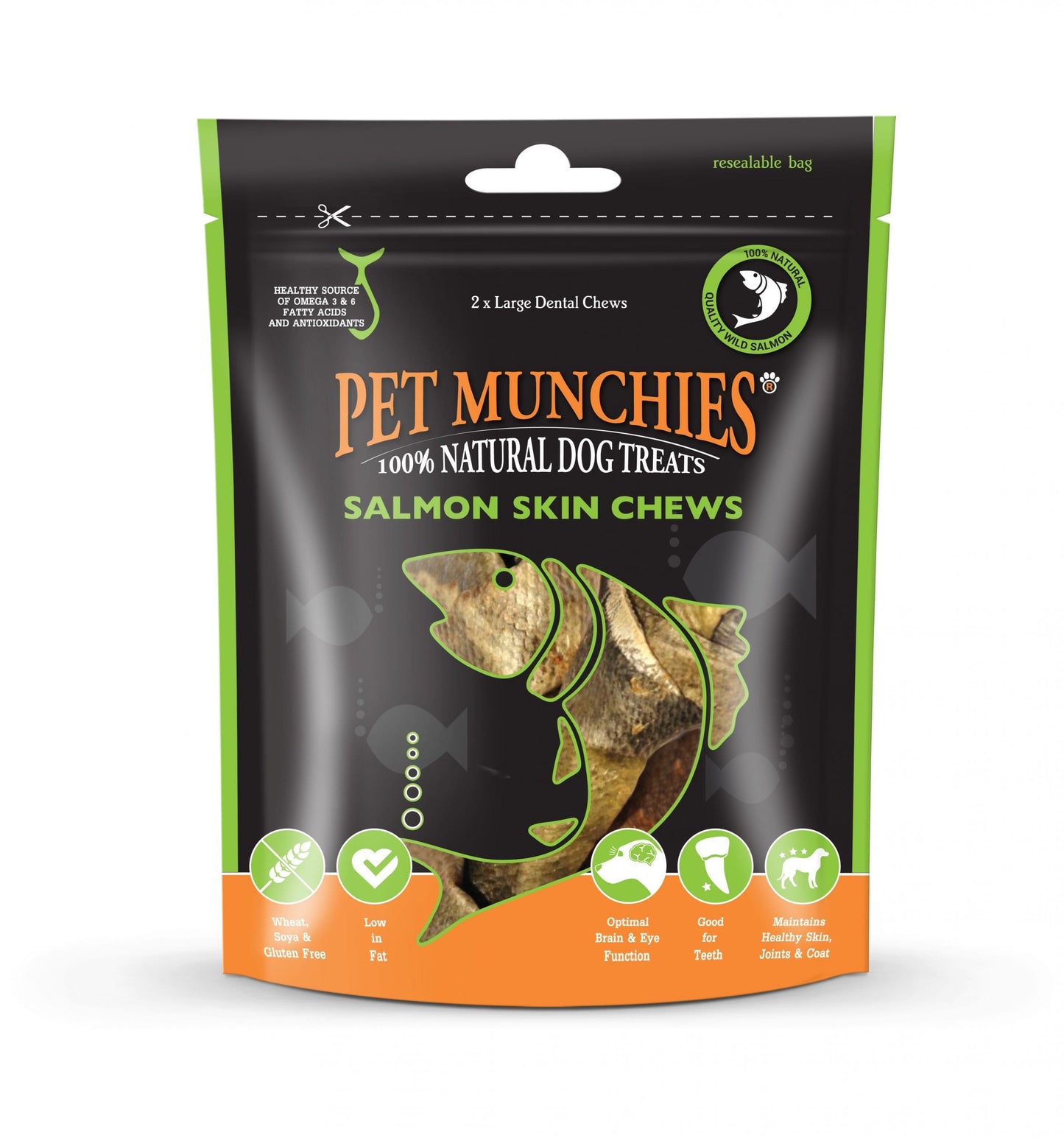 Pet Munchies Large Salmon Skins