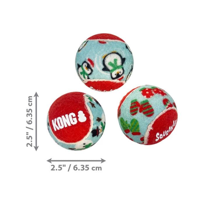 KONG Squeakair Christmas Balls