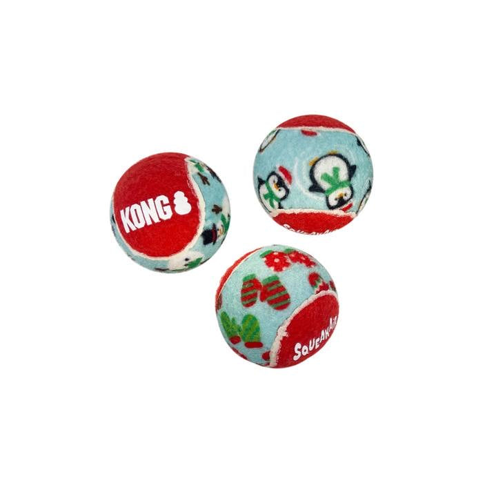 KONG Squeakair Christmas Balls