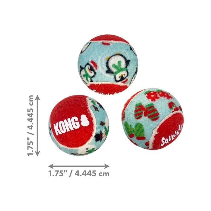 KONG Squeakair Christmas Balls