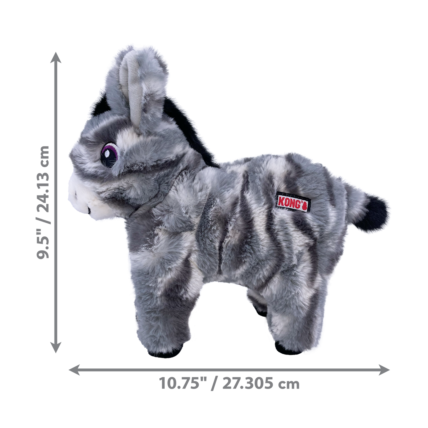 KONG Low Stuff Stripes Donkey