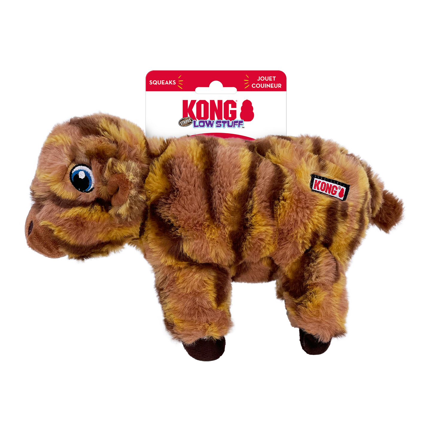 KONG Low Stuff Stripes Cow
