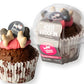 Carob Woofin With Pink Frosting